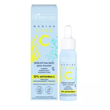 Bielenda C Marine Care, serum głęboko nawilżająco-rozświetlające na noc, 30ml          