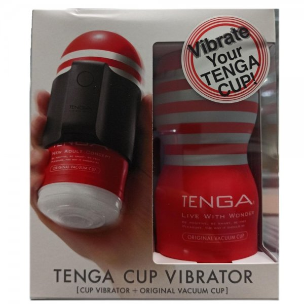 Tenga Cup Vibrator zestaw Cup Vibrator wibrator kubkowy + moduł wibracyjny do masturbatorów
