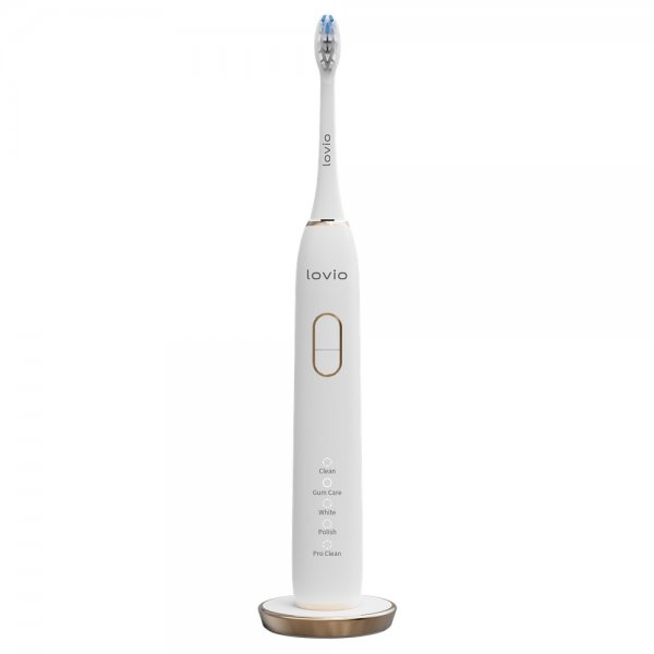 Lovio SonicProtect PRO szczoteczka elektryczna soniczna Biała LVTB124WH + 5 końcówek