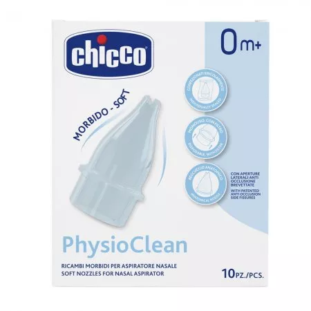 Chicco PhysioClean końcówki do aspiratora do nosa dla dzieci 10szt.
