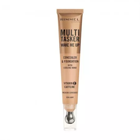 Rimmel Multi-Tasker Wake Me Up rozświetlający korektor z masującym aplikatorem 030 Light 20ml