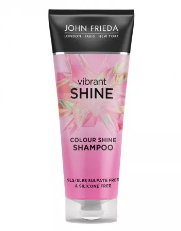 John Frieda Vibrant Shine Color Shine Shampoo, szampon do włosów naturalnych i farbowanych, 250ml