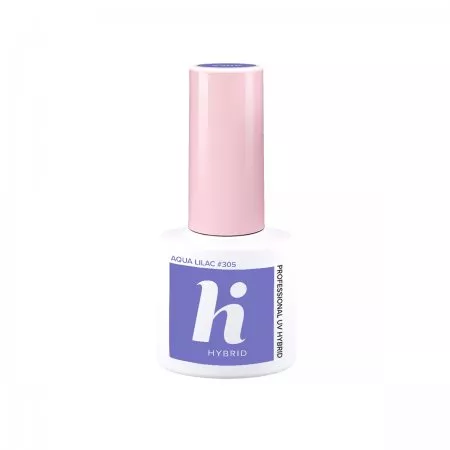 hi hybrid, lakier hybrydowy, 5ml, #305 Aqua Lilac