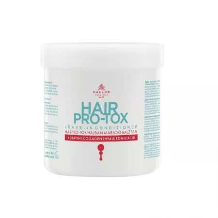 Kallos Hair Pro-Tox Leave-In Conditioner odżywka do włosów z keratyną kolagenem i kwasem hialuronowym 250ml