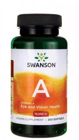 Swanson, witamina A 10.000IU, 250 kapsułek miękkich