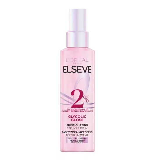 L'Oreal Paris Elseve Glycolic Gloss serum nabłyszczające bez spłukiwania do włosów matowych 150ml