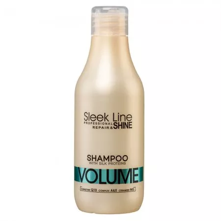 Stapiz Sleek Line Repair Volume Shampoo szampon do włosów z jedwabiem zwiększający objętość 300ml