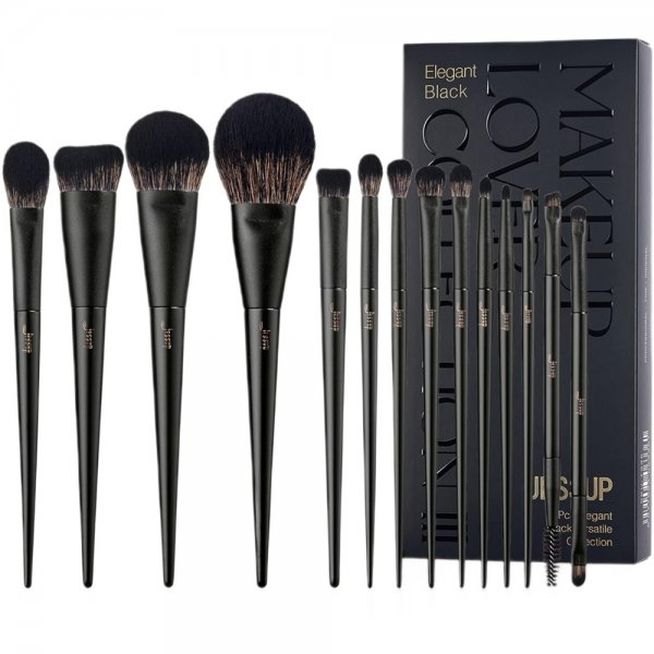 Jessup Matte Black Versatile Brush Collection zestaw pędzli do makijażu T336 14szt.
