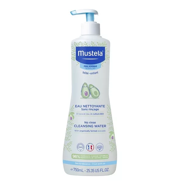 Mustela No Rinse Cleansing Water woda oczyszczająca bez spłukiwania dla dzieci i niemowląt 750ml