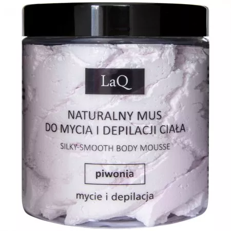LaQ Kocica Piwonia, mus do mycia i depilacji ciała, 250ml
