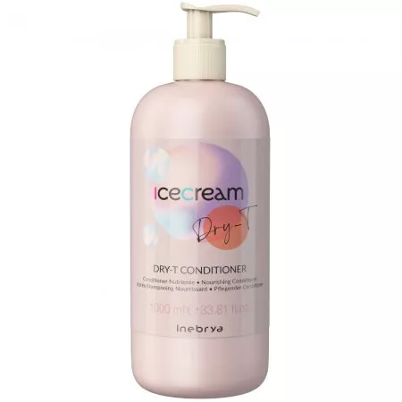 Inebrya Ice Cream Dry-T, odżywka do włosów suchych, puszących się i po zabiegach, 1000ml