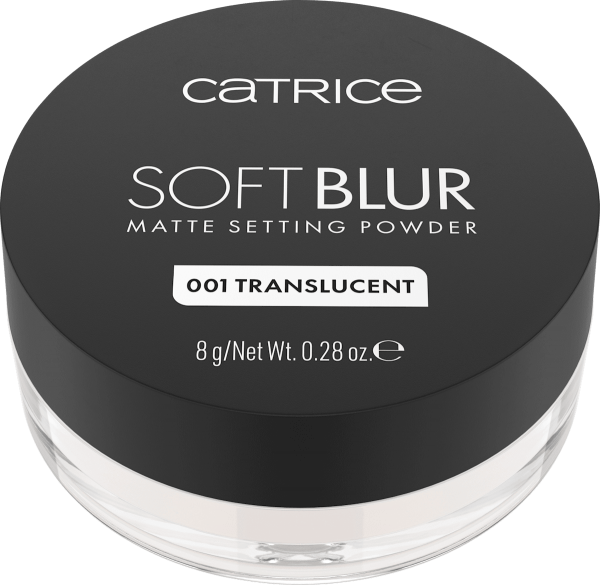 Catrice Soft Blur Matte Setting Powder, sypki puder utrwalający, 001 Translucent, 8g