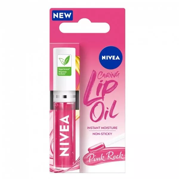 Nivea Caring Lip Oil pielęgnujący olejek do ust Pink Rock 5.5ml