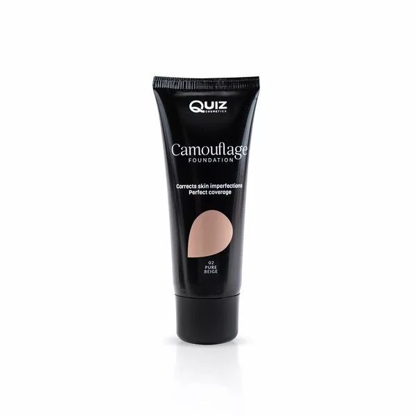 Quiz Cosmetics Camouflage Foundation kryjący podkład wzbogacony witaminą E N°2 Pure Beige 30ml