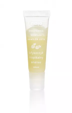Ziaja Pielęgnacja ust, błyszczyk do ust, tropikalny ananas, 12ml