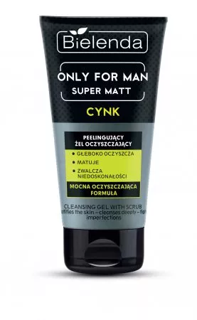 Bielenda Only For Men Peelingujący żel Oczyszczający Super Mat, 150g