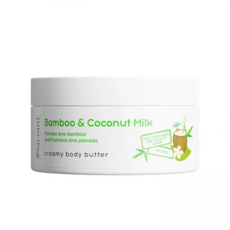 Nacomi, masło kremowe, Bambus z mlekiem kokosowym, 100ml