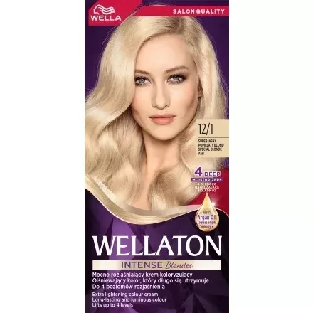 Wella Wellaton, farba do włosów, Superjasny Popielaty Blond, 12/1, 100ml