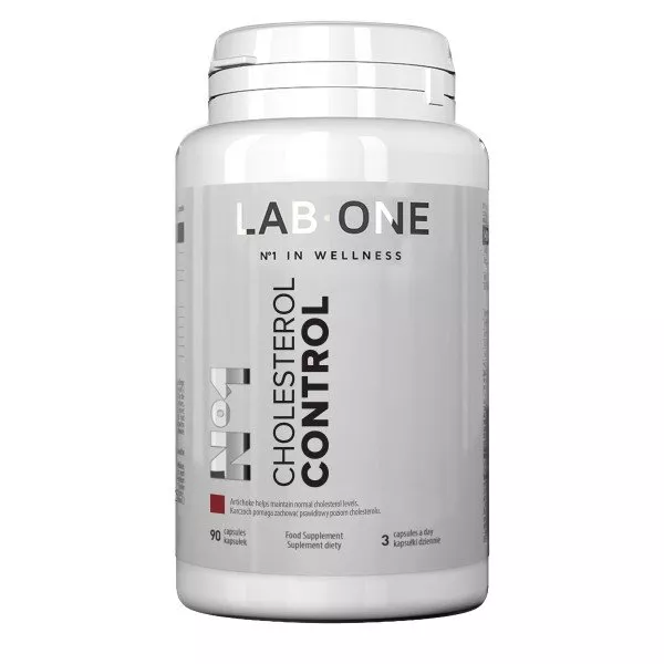 LAB ONE N°1 Cholesterol Control suplement diety wspierający poziom cholesterolu 90 kapsułek