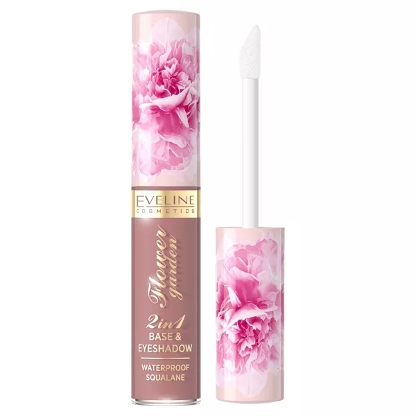 Eveline Flower garden, cien do powiek w płynie, nr 01, 6,5ml