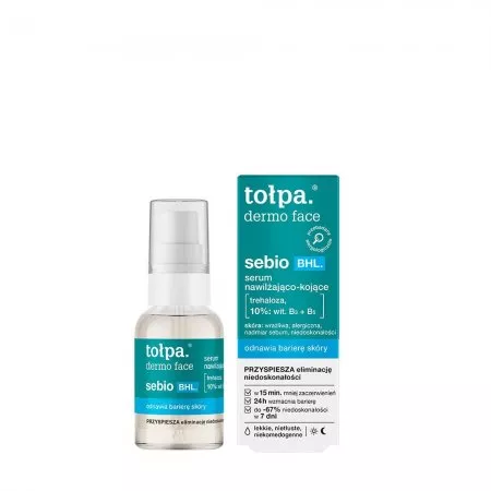 Tołpa Dermo Face Sebio BHL, serum nawilżająco-kojące, 30ml