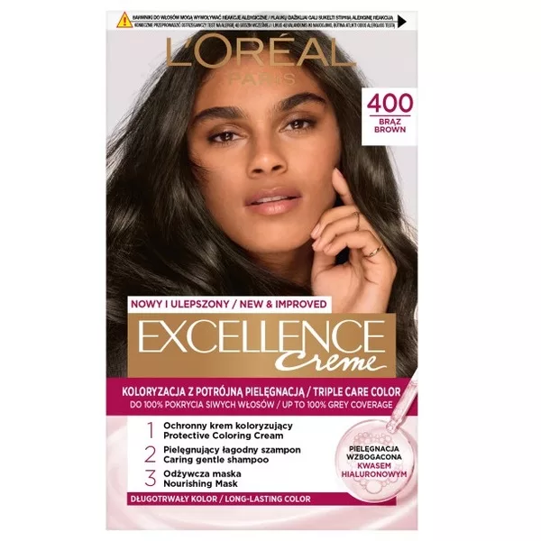 L'Oreal Paris Excellence Creme Farba do włosów 4 Brąz