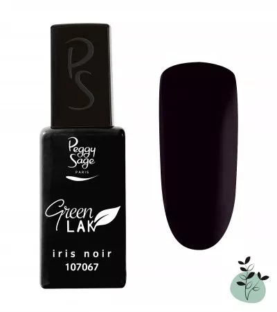 Peggy Sage Green Lak, lakier do paznokci utwardzany lampą UV/LED, iris noir, 10ml