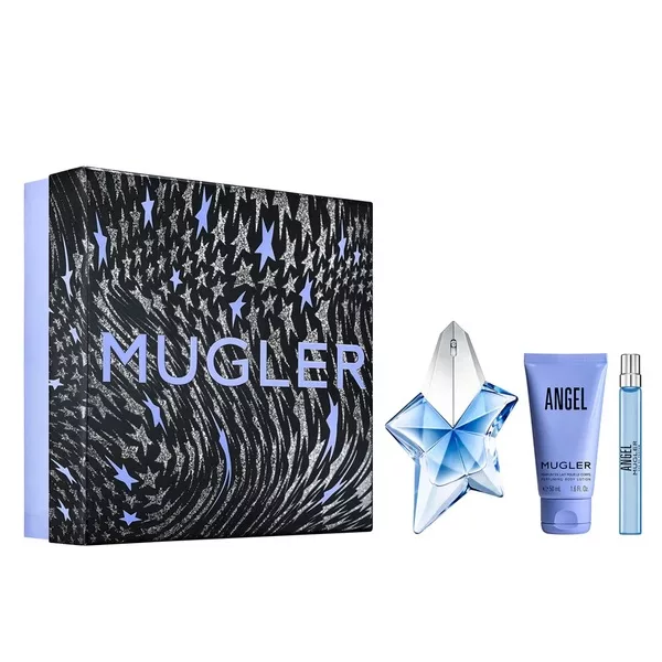 Thierry Mugler Angel zestaw woda perfumowana spray 50ml + balsam do ciała 50ml + woda perfumowana spray 10ml (W)