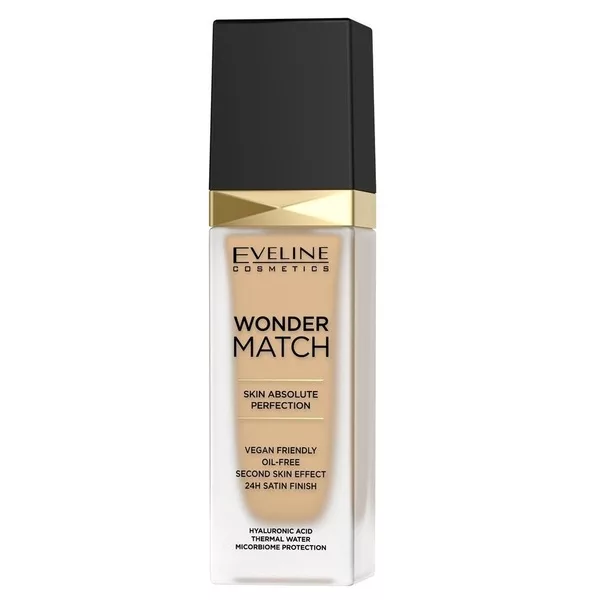 Eveline Wonder Match, luksusowy podkład do twarzy, 20 medium beige, 30ml