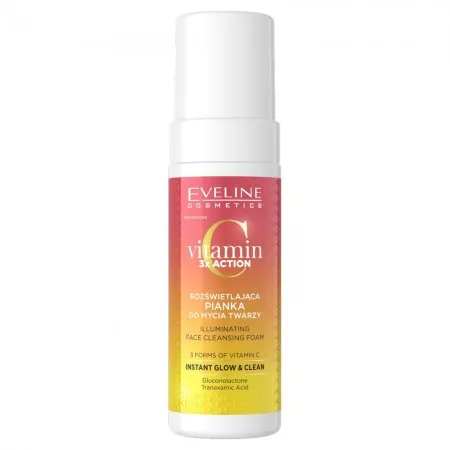 Eveline Cosmetics Vitamin C 3x Action rozświetlająca pianka do mycia twarzy 150ml
