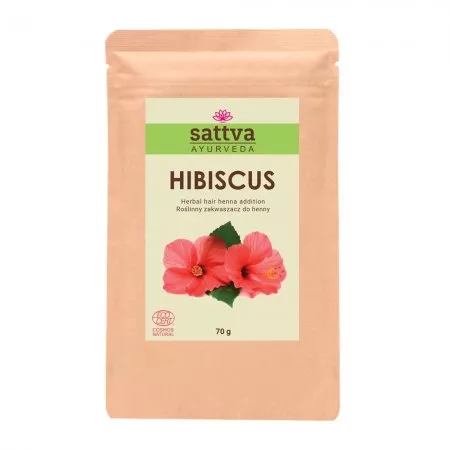 Sattva Zakwaszacz do henny i ziół barwiących Hibiscus 70g