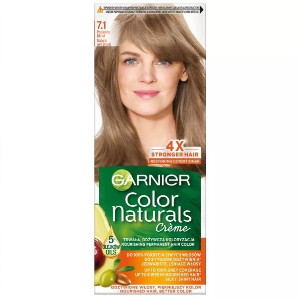 Garnier Color Naturals odżywcza farba do włosów 7.1 Popielaty Naturalny Blond