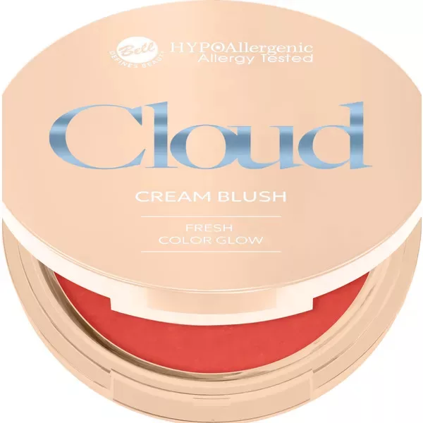 Bell HYPOAllergenic Cloud Cream Blush, kremowy róż do policzków, 001, 4,5g