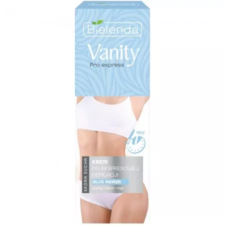 Bielenda Vanity Pro Express, krem do ekspresowej depilacji, skóra sucha, blue agava, 75ml