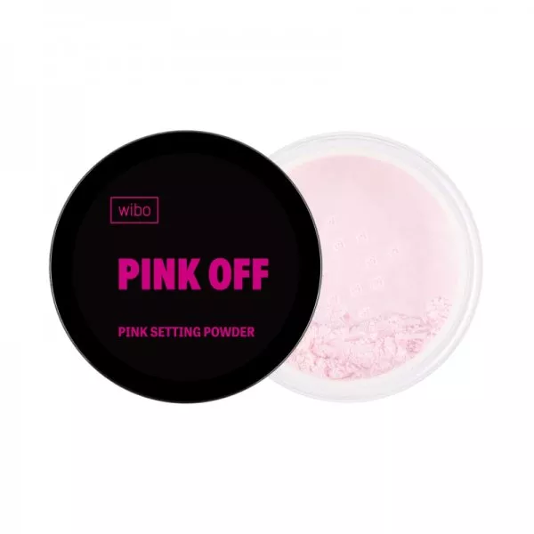 Wibo Pink Off Setting Powder różowy puder utrwalający makijaż 7g