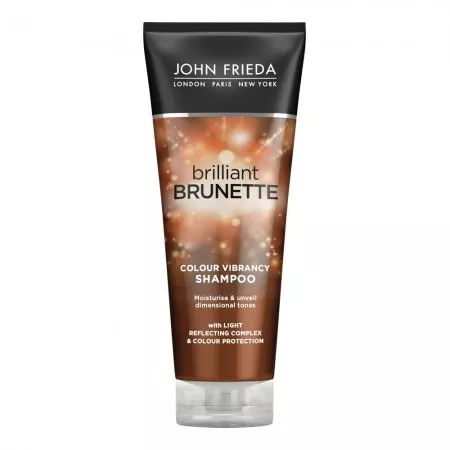 John Frieda Brilliant Brunette, nawilżający szampon do włosów ciemnych, 250ml