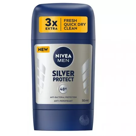 Nivea Men Silver Protect antyperspirant w sztyfcie 50ml (M)