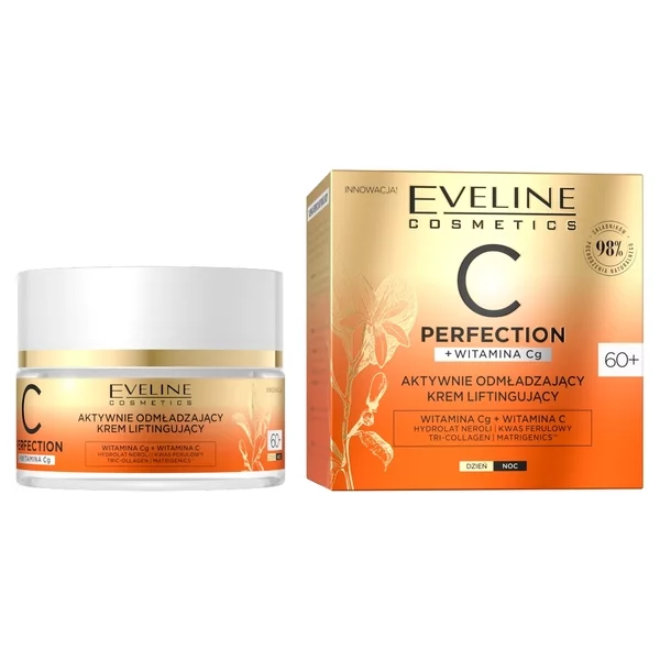 Eveline C-Perfection, aktywnie odmładzający krem liftingujący 60+, 50ml