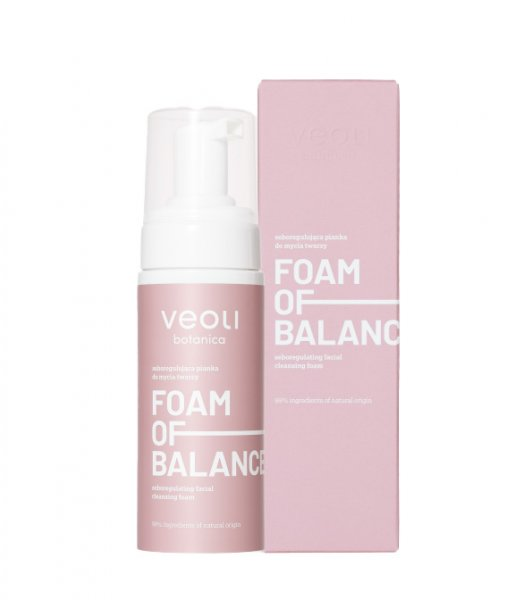 Veoli Botanica Foam of Balance, seboregulująca pianka do mycia twarzy, 150ml