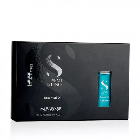 Alfaparf Milano Semi di Lino Sublime, olej do wszystkich rodzajów włosów, 12x13ml