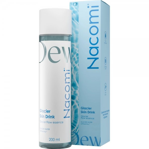 Nacomi Hydra Obsession Glacier Skin Drink Key, esencja intensywnie nawilżająca do twarzy, 200ml
