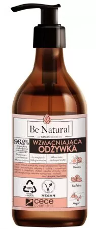 CeCe Be Natural, wzmacniająca odżywka z olejem kokosowym, arganowym i kofeiną, 270ml