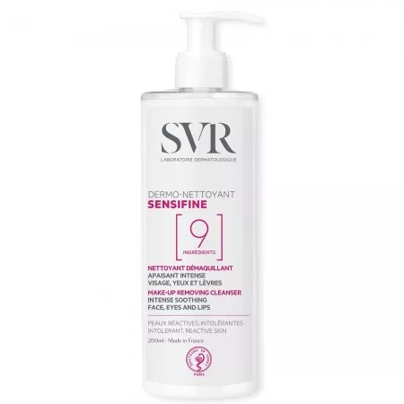 SVR Sensifine Dermo-Nettoyant intensywnie łagodzący płyn do demakijażu twarzy i oczu 400ml