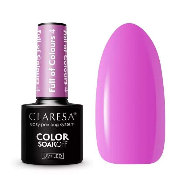 Claresa Color Soak Off UV/LED Full of Colours lakier hybrydowy 4 5g