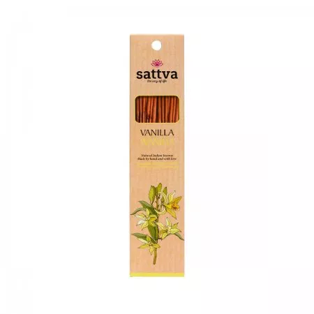 Sattva Natural Indian Incense naturalne indyjskie kadzidełko Wanilia 15szt