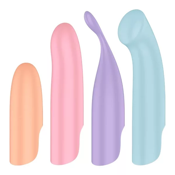 Satisfyer Playful Four wibrator z wymiennymi nakładkami