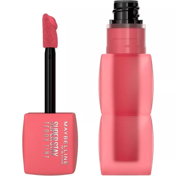 Maybelline New York Teddy Tint, lip tint, pomadka do ust w płynie, 40 Petalcore, 4ml