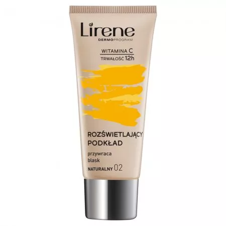Lirene Podkład rozświetlający przywracający skórze blask 02 Naturalny 30ml