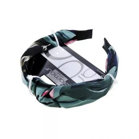 Glamour Green Collection opaska do włosów z węzłem