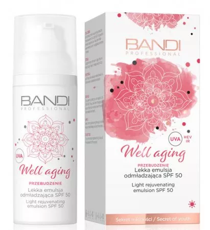 Bandi Well Aging, lekka emulsja odmładzająca SPF50, 50ml